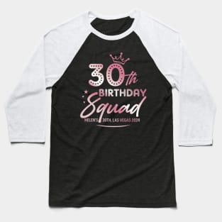 ROSE GOLD 30th Birthday Queen Las vegas Bday Gift For Women Mother day Baseball T-Shirt